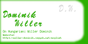 dominik willer business card